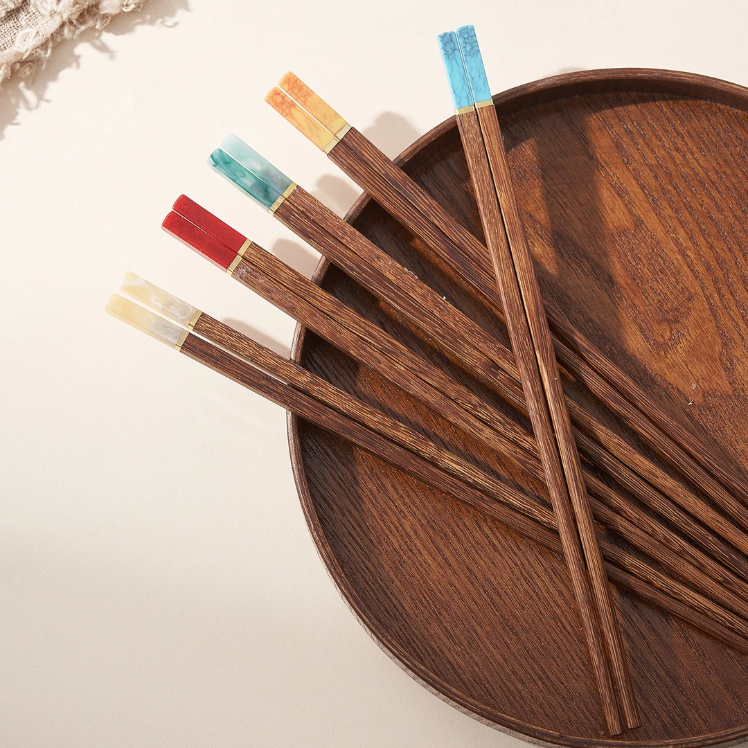 鸡翅木筷子家用高档新款防滑木质家庭专用分餐公筷一人一筷耐高温