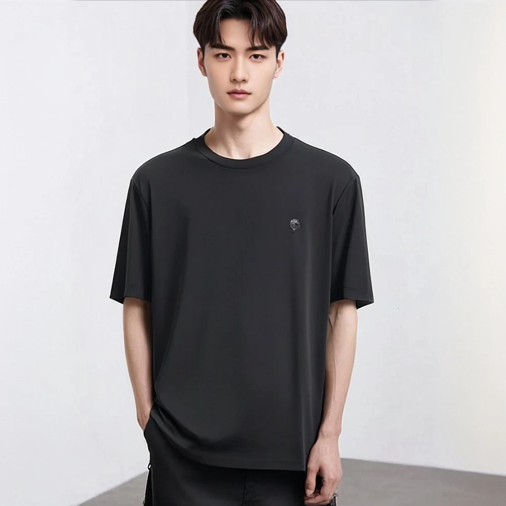 男款轻奢时尚潮流百搭圆领T恤751831