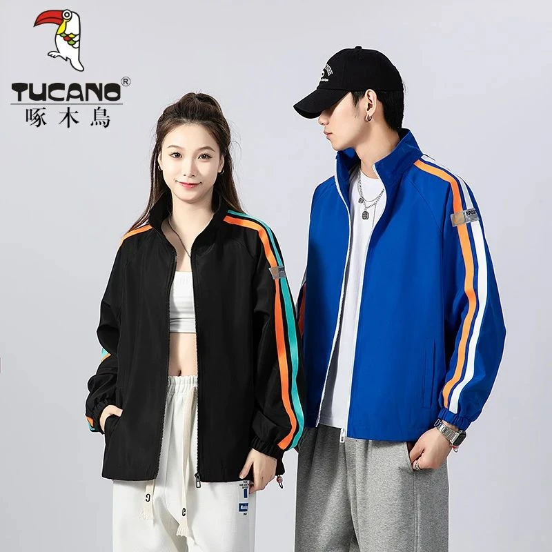 啄木鸟夹克上衣宽松百搭潮流立领休闲外套男女款2025年新秋款