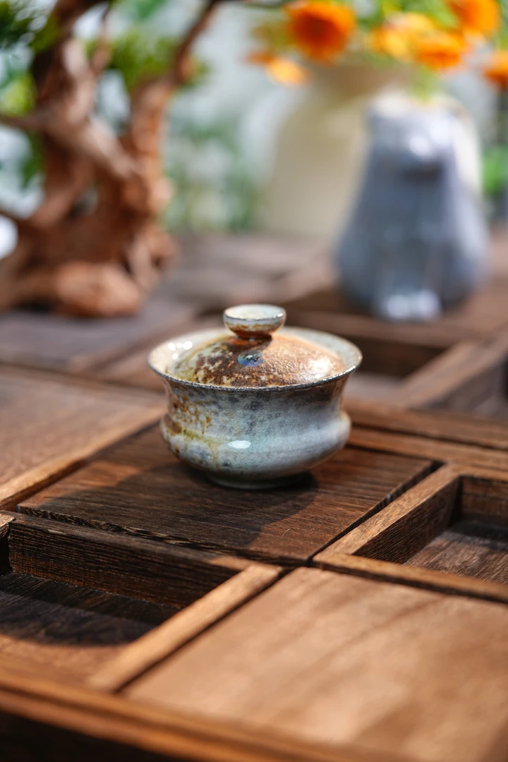 134青云柴烧手工裸烧茶器