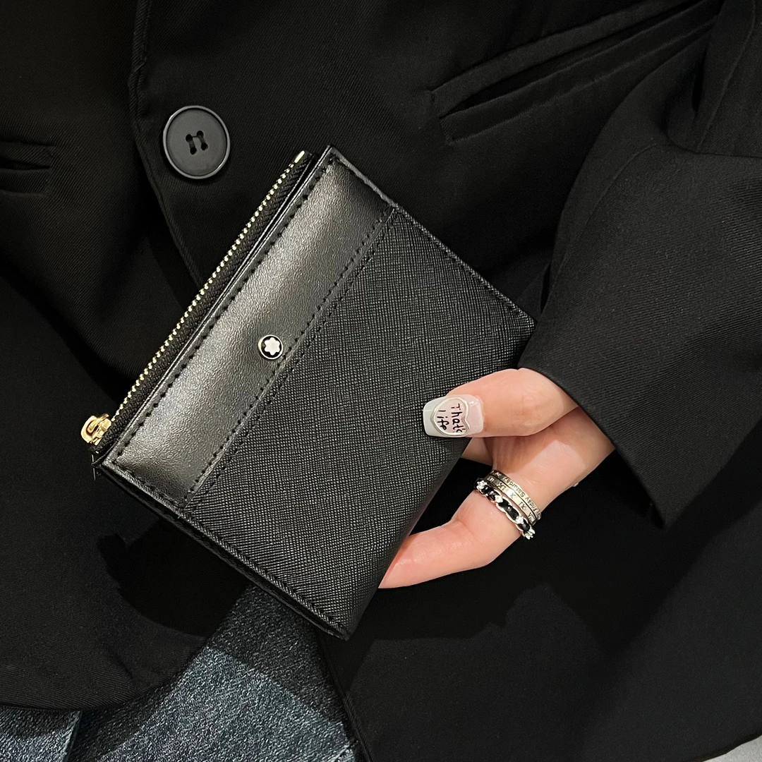 新款2025年拉链短款万宝卡包龙星星标大容量零钱包证件卡夹多功能