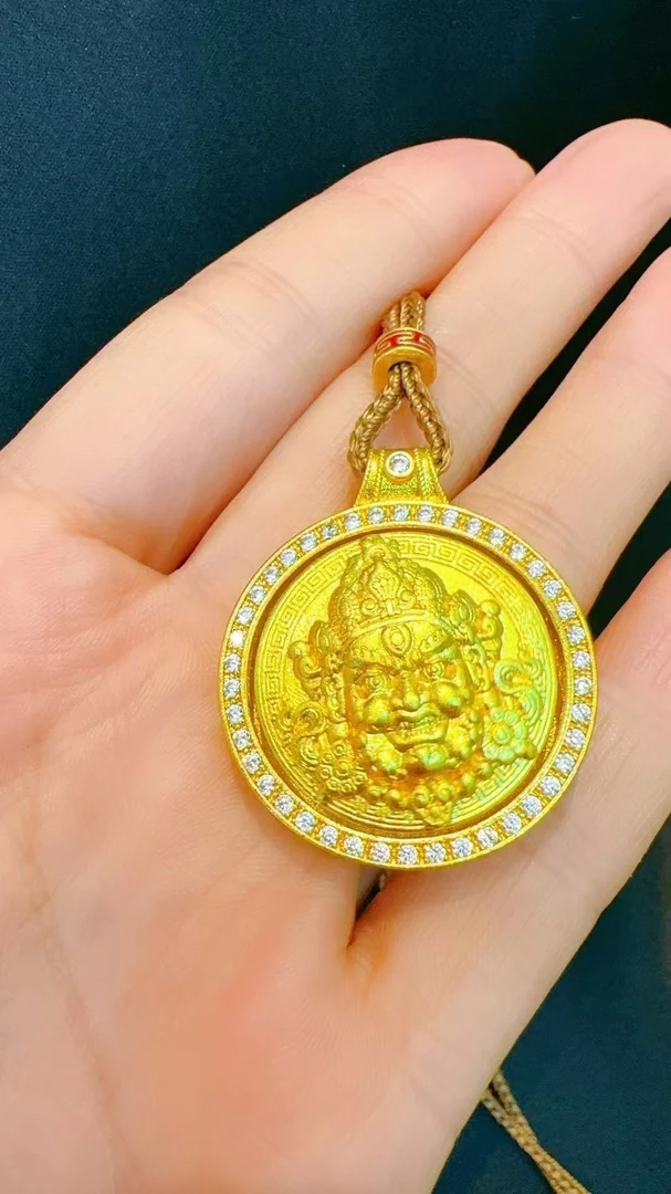 铜合金吊坠 【一立金沙】财神吊坠