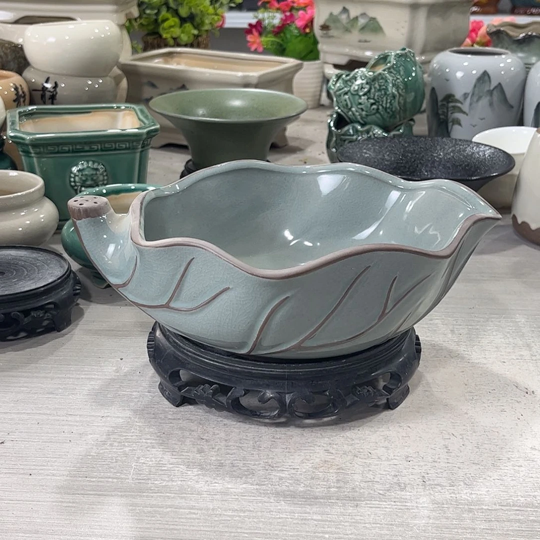 口径  21*20*8.5陶瓷绿植多肉微瑕无孔花盆