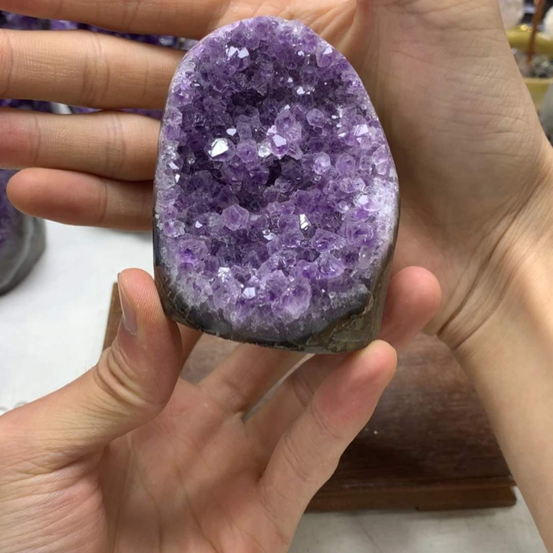 紫晶珠宝半成品未镶嵌