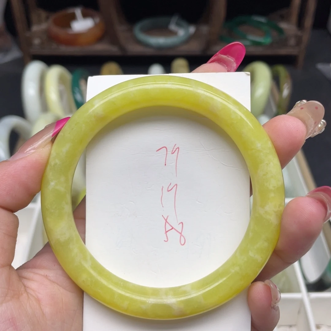 未镶嵌蛇纹石玉手镯