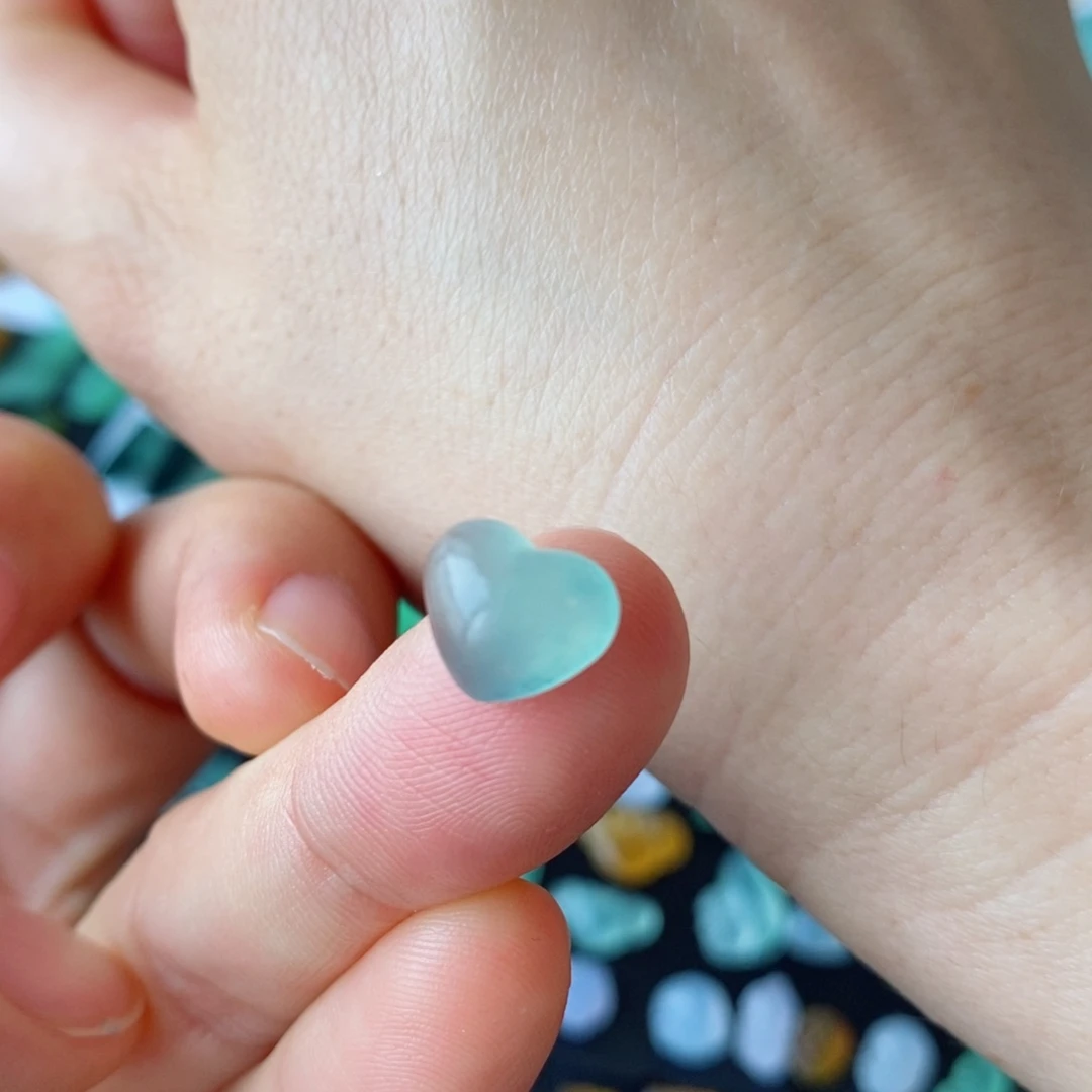 定制翡翠未镶嵌爱心