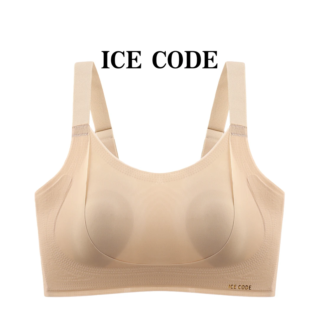 【大胸显小粉底液】冰感奶皮双重反重力防下垂内衣8631