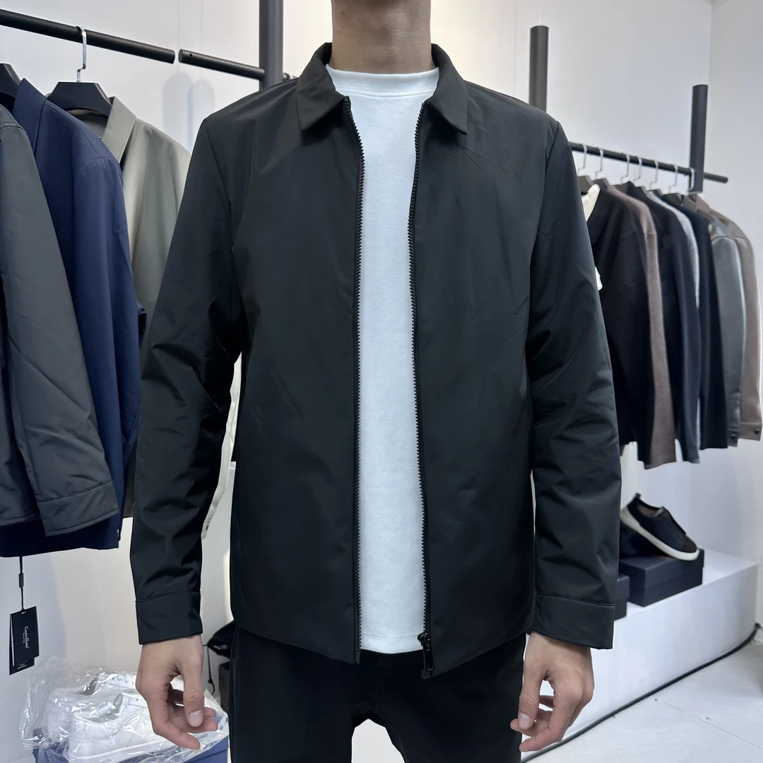 秋冬商务户外六防翻领行政夹克防褶皱防水商务通勤加棉加厚百搭