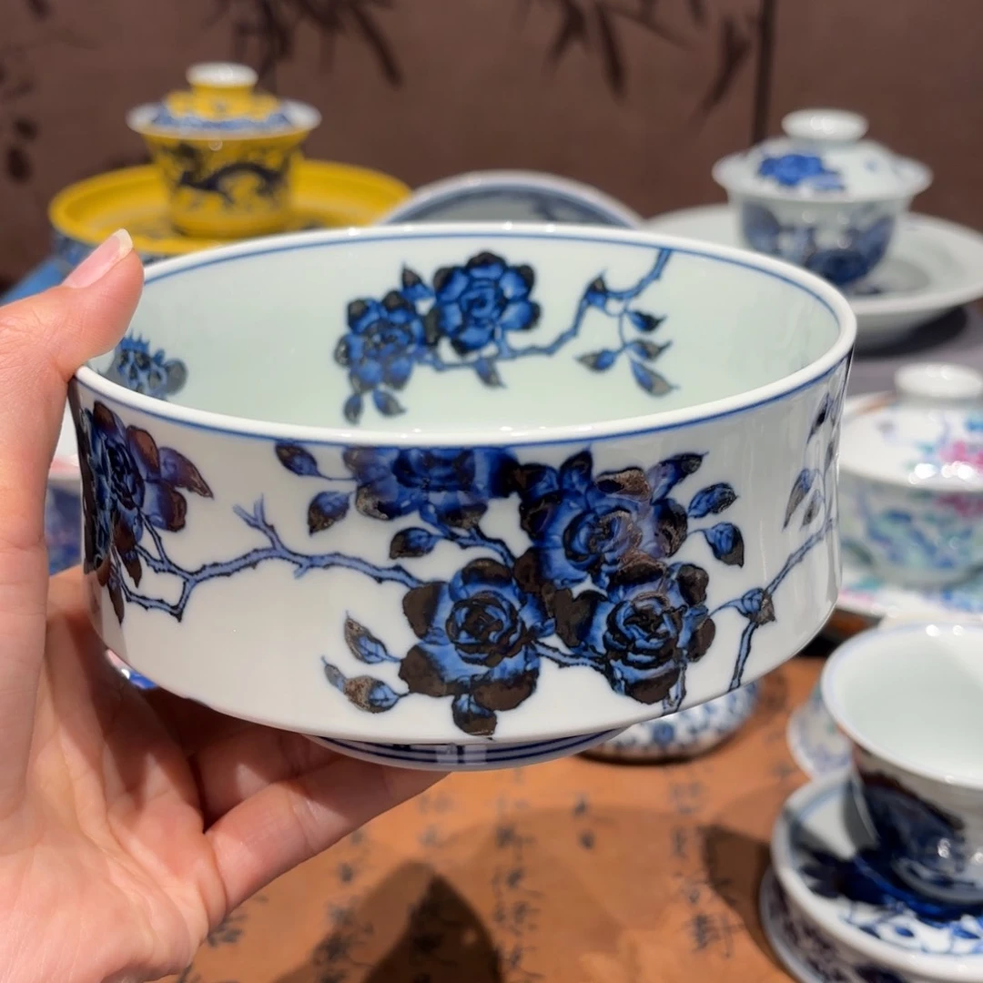 瓷片晨****n手工手绘陶瓷茶具