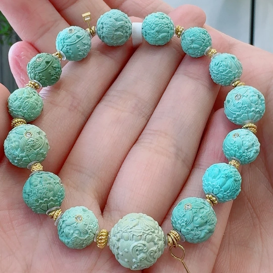 未镶嵌绿松石珠宝奇石