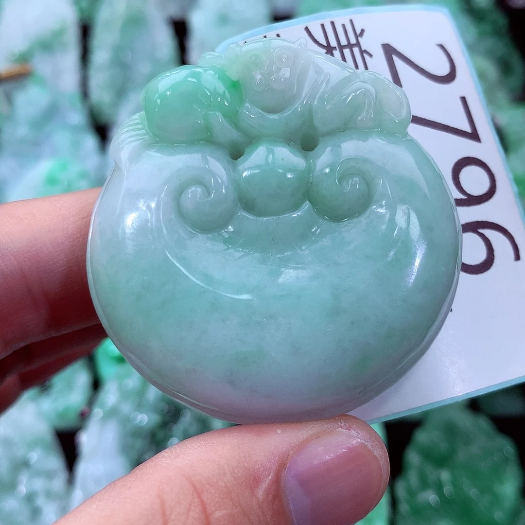 翡翠未镶嵌吊坠(不含链)