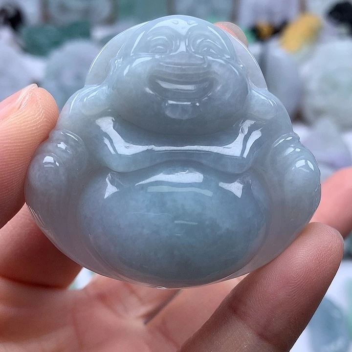 翡翠未镶嵌颈饰大佛福利卡厚11+