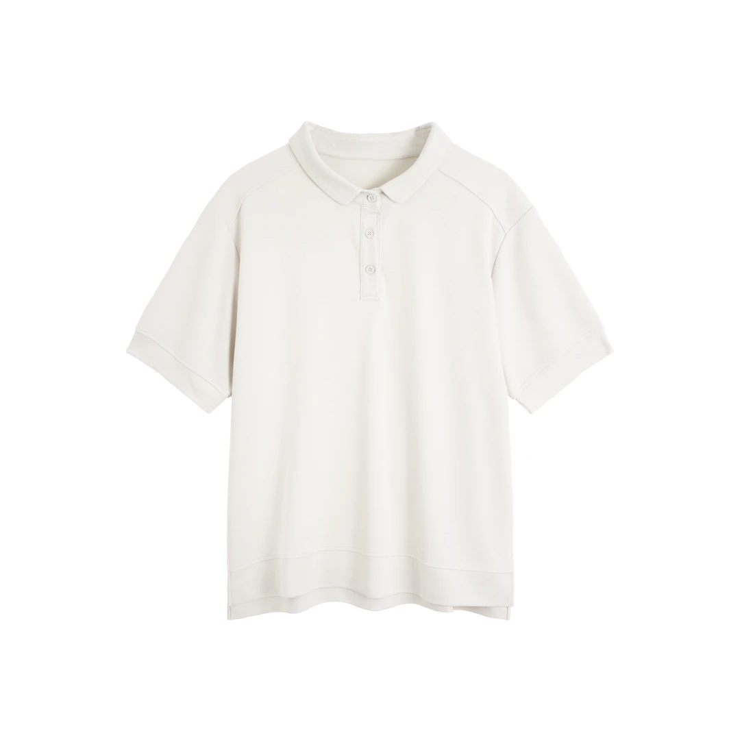 2025新款高品铜氨舒适宽松休闲百搭POLO衫领短袖T恤600900-123