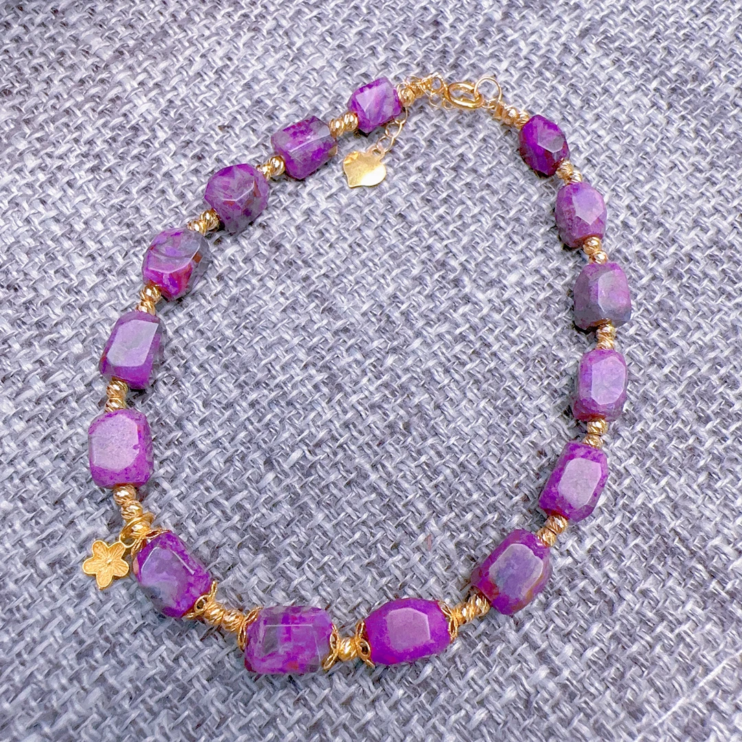 7167舒俱来红丝绒手链小桃花多样性发其一