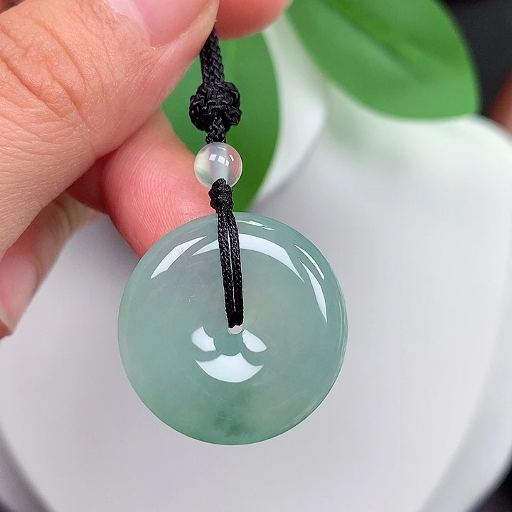 颈饰未镶嵌翡翠平安扣 24.2x5.3mm