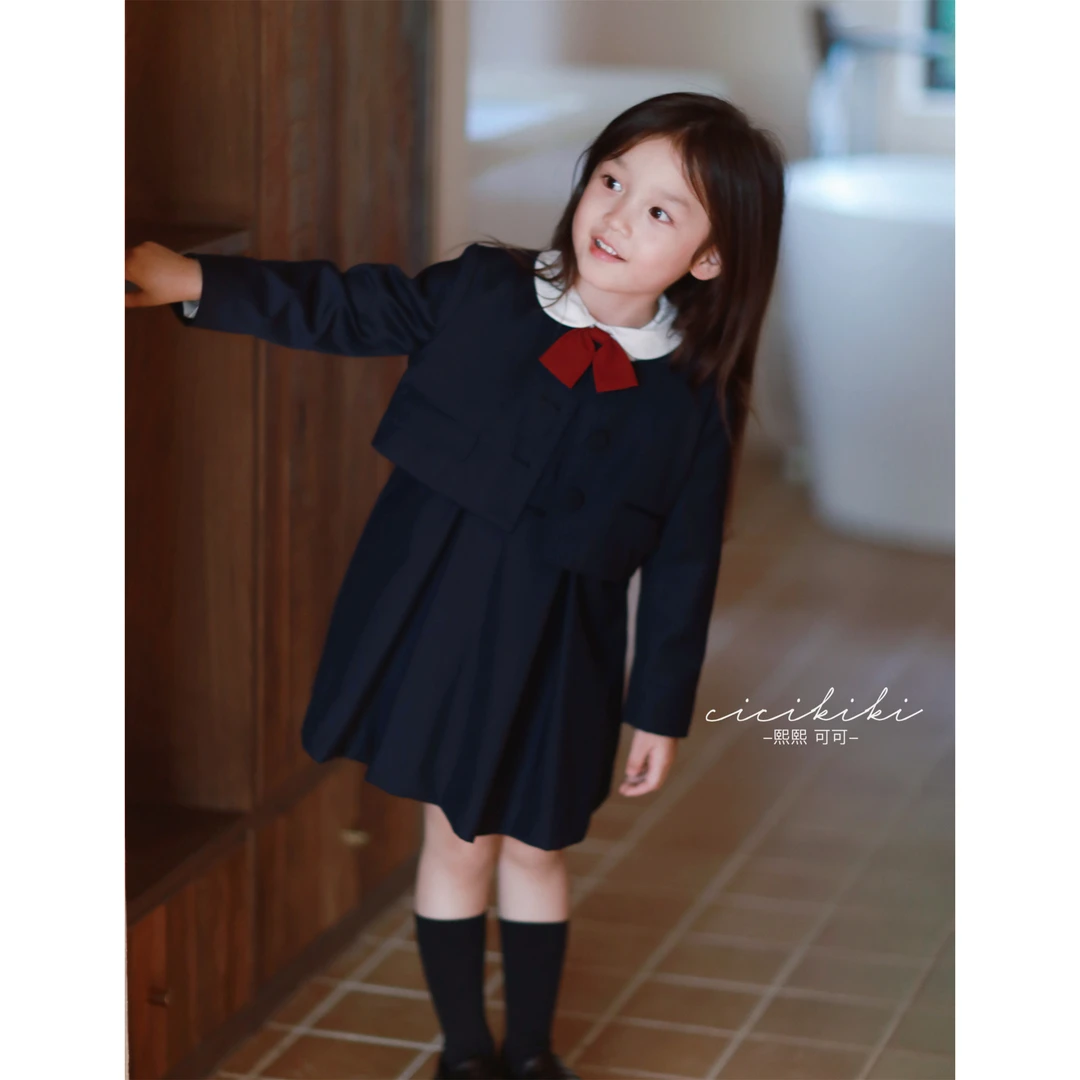 现货【学院风套装】女童秋冬学院风时尚儿童套装熙熙可可WT2301zh