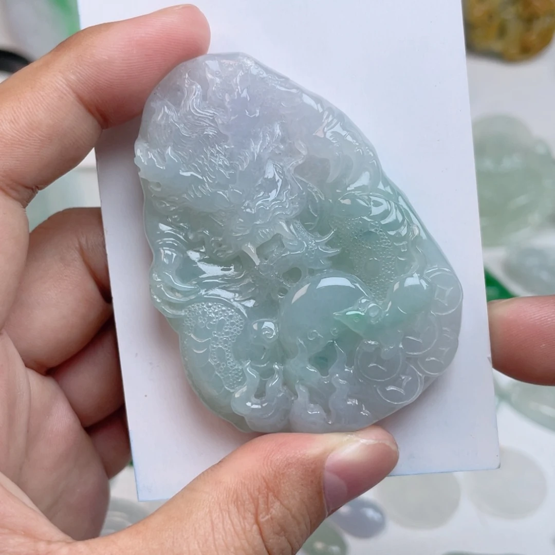 颈饰未镶嵌翡翠天然翡翠