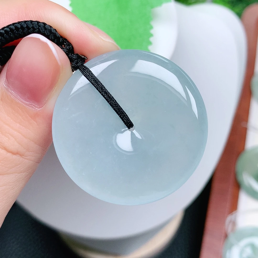 翡翠未镶嵌颈饰平安37-5.9