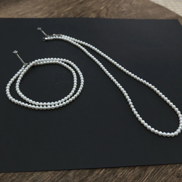 【书记甄选】天然淡水珍珠项链 多样性发一件 约3mm 7617XY