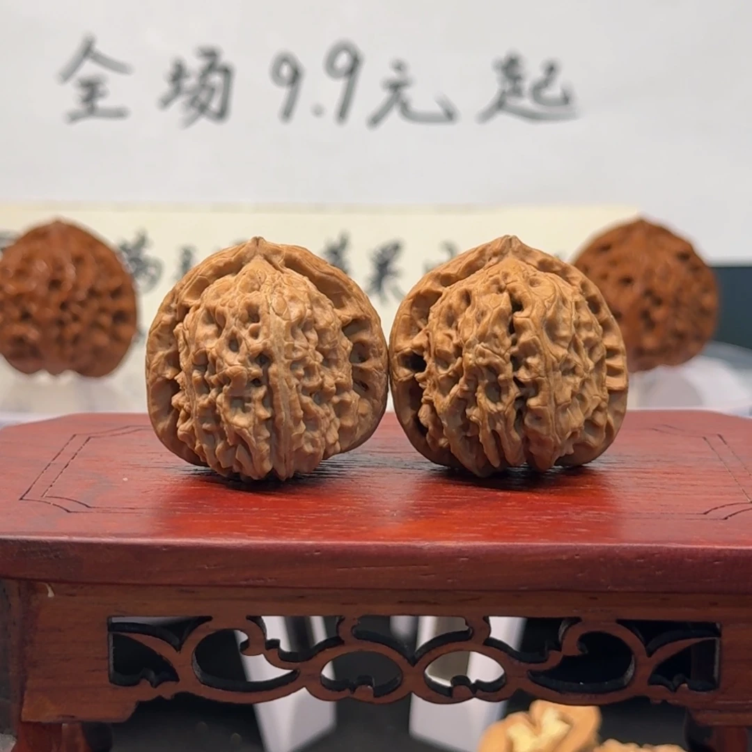 文玩核桃把件48号白狮子边36高33肚35全品无药无修原生态