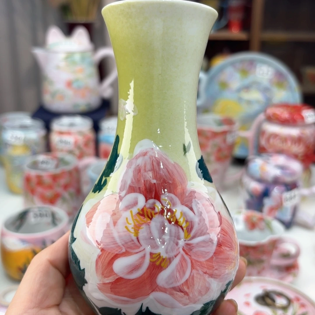 景德镇手绘高温釉下彩陶瓷茶具