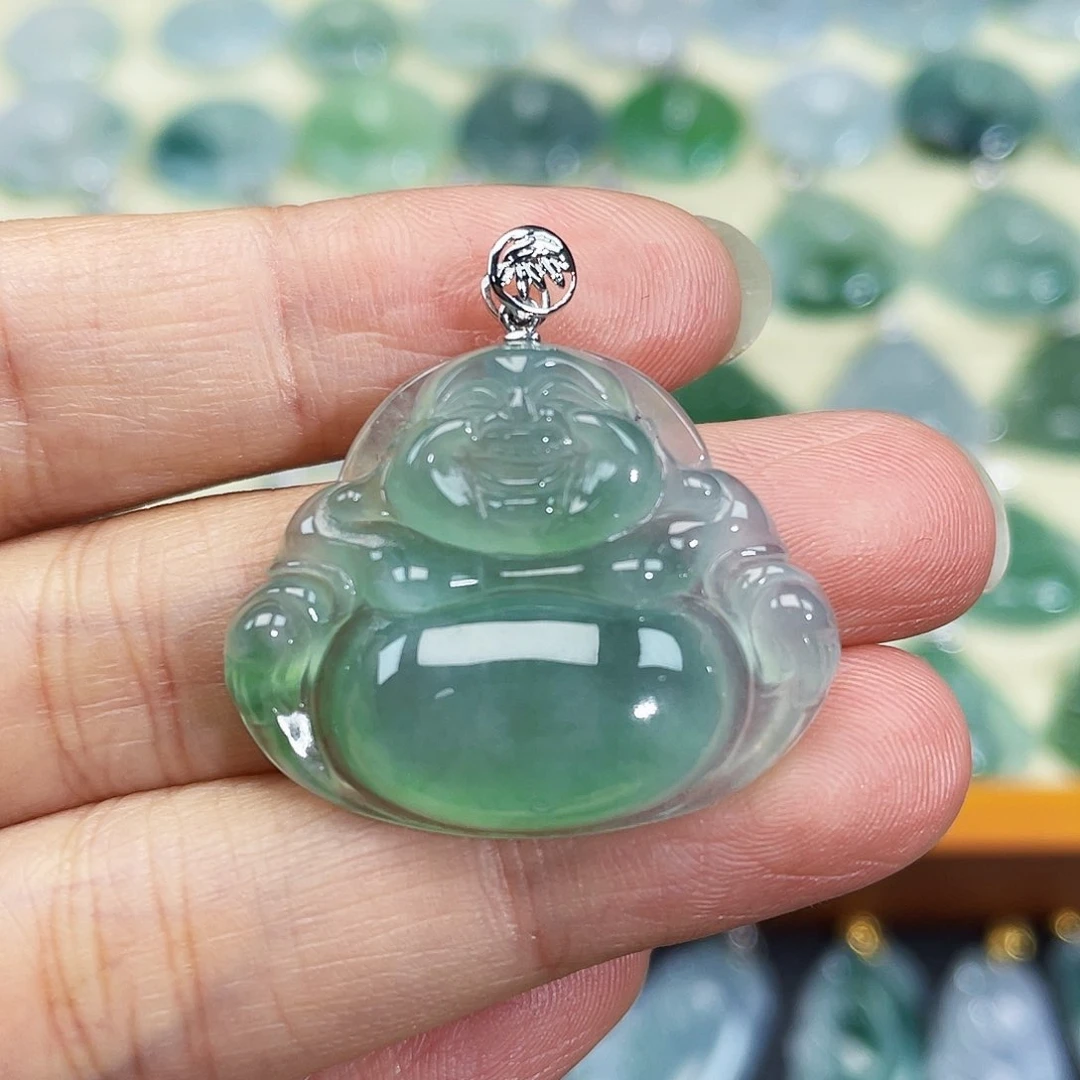 翡翠颈饰18K金镶嵌l吊坠