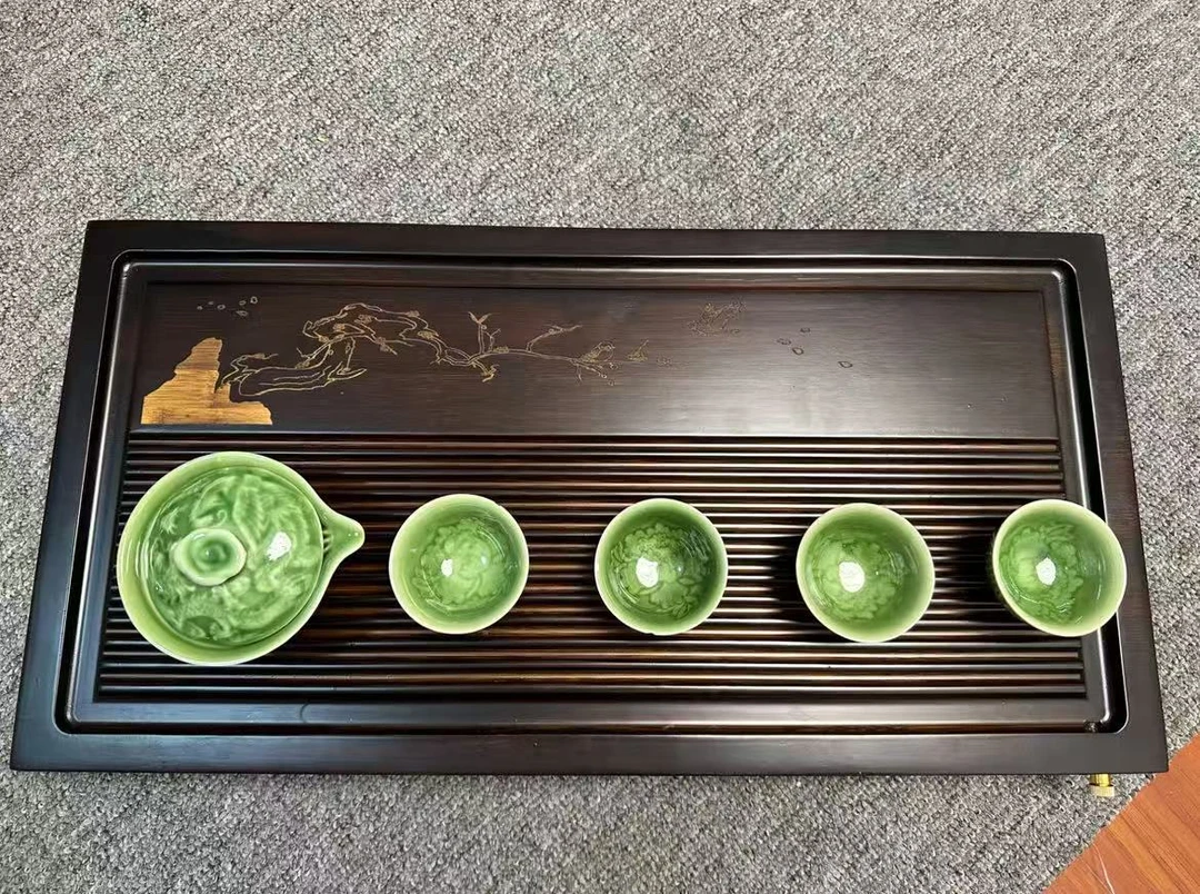 特大号比翼双飞55*29微瑕干泡直排两用简约茶盘