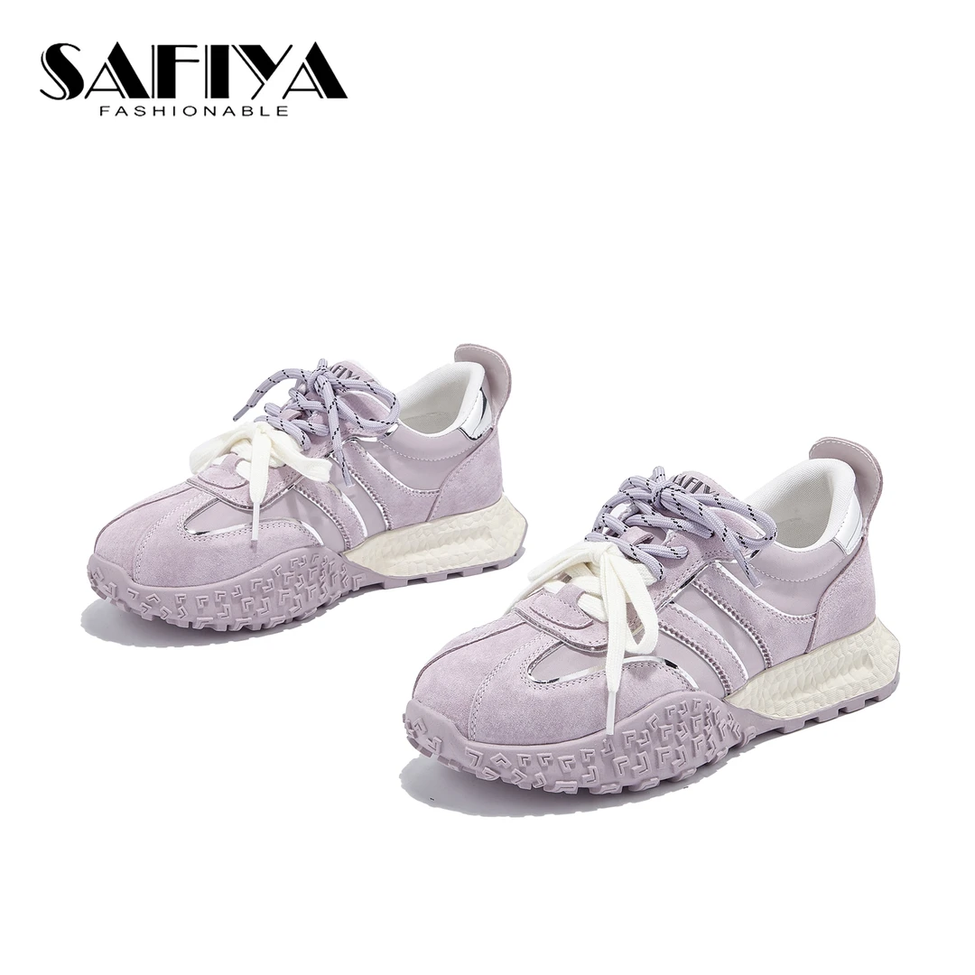 索菲娅Safiya2025春夏新款系带舒适百搭时尚休闲阿甘鞋SFD1111B15