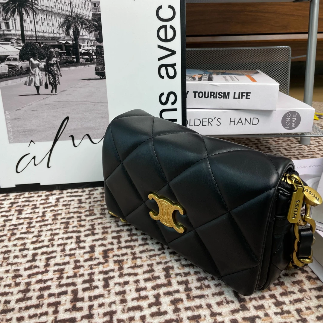 9967 经典菱格纹 万能适配简约时尚 可单肩斜挎链条包