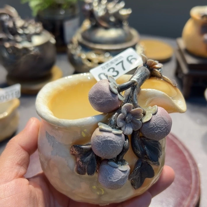 柴烧茶器，纯手工制作