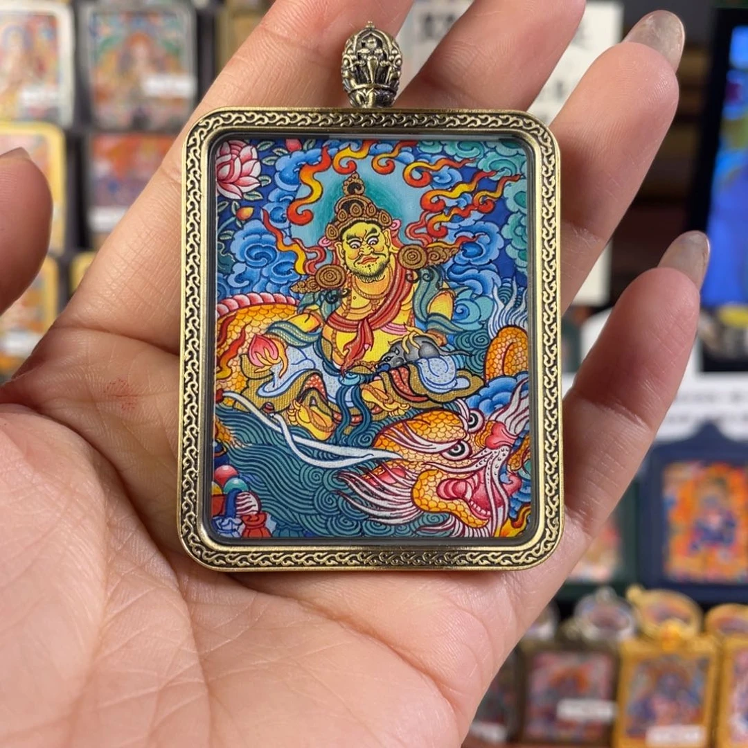 C***Z吊坠小可呼噜热贡手绘