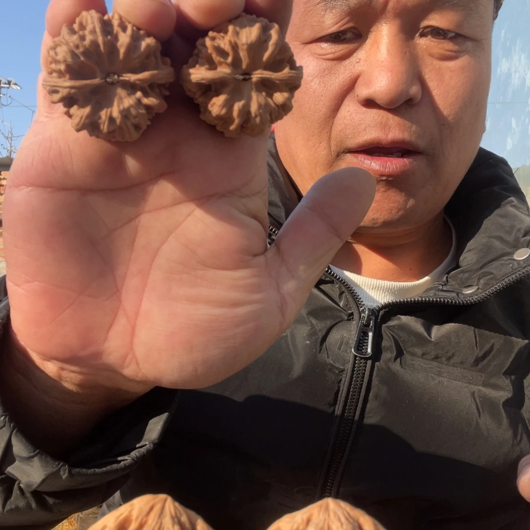 要***头文玩核桃吊坠凹底41