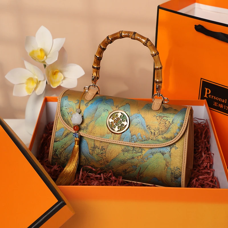 正品琳蒂袋鼠2025新款皮包女包软皮手提斜挎包送妈妈婆婆新年礼物