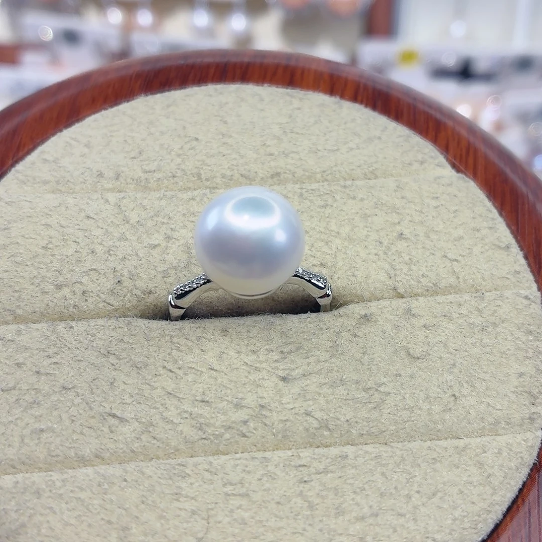 戒指合金淡水珍珠