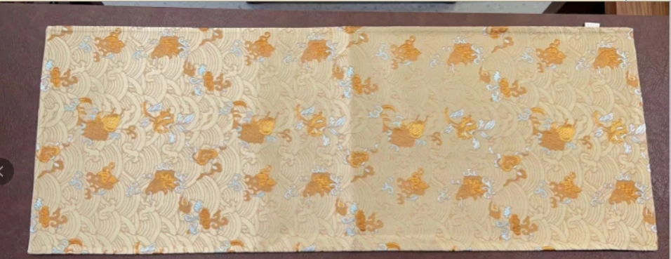 清言不绝鱼跃龙门红云纱茶席30*80