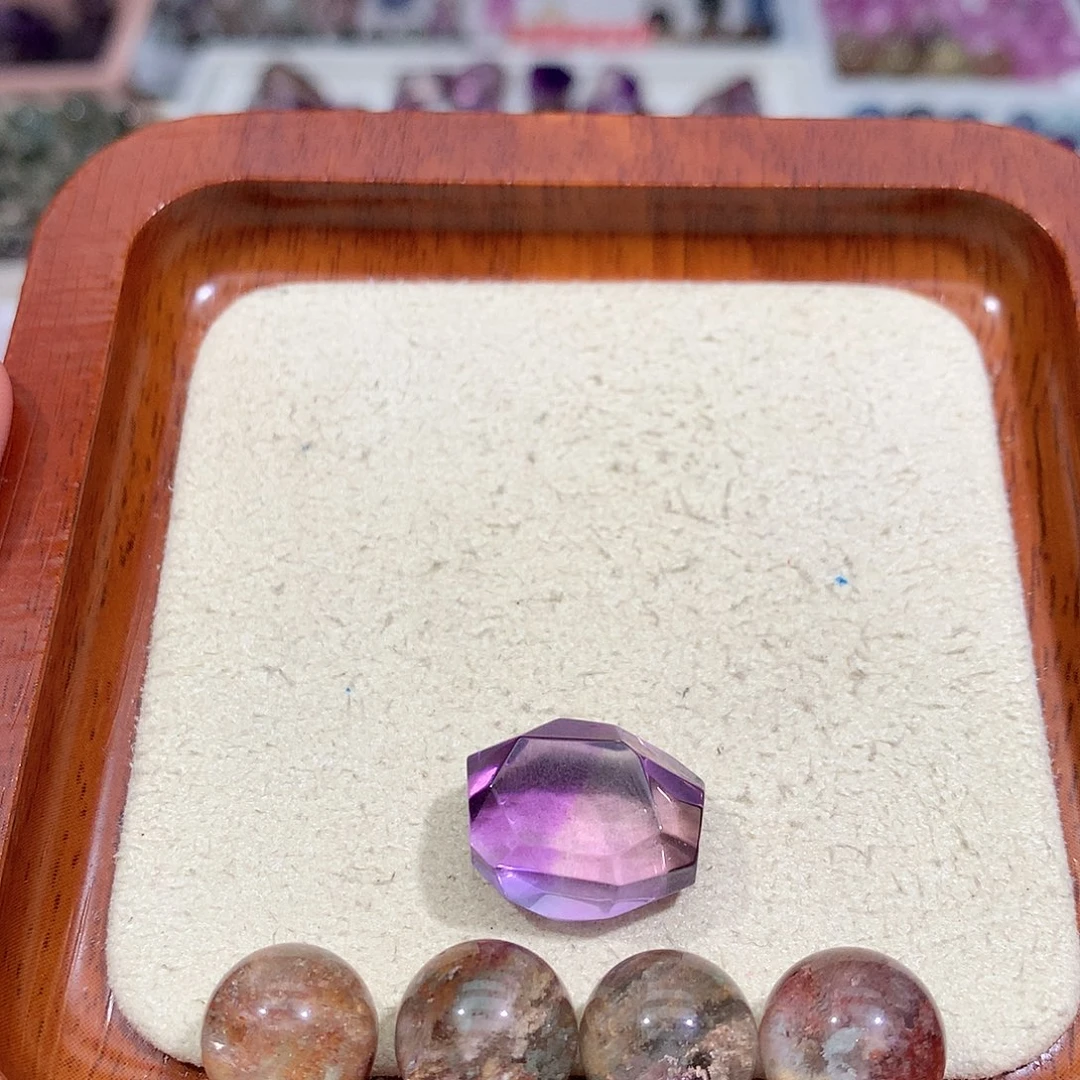 无非金属打孔定制不退换紫水绿幽灵