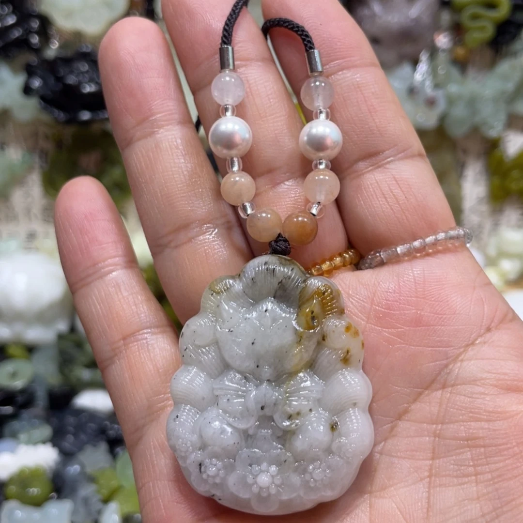 【闪购商品】岫玉颈饰未镶嵌21吊坠