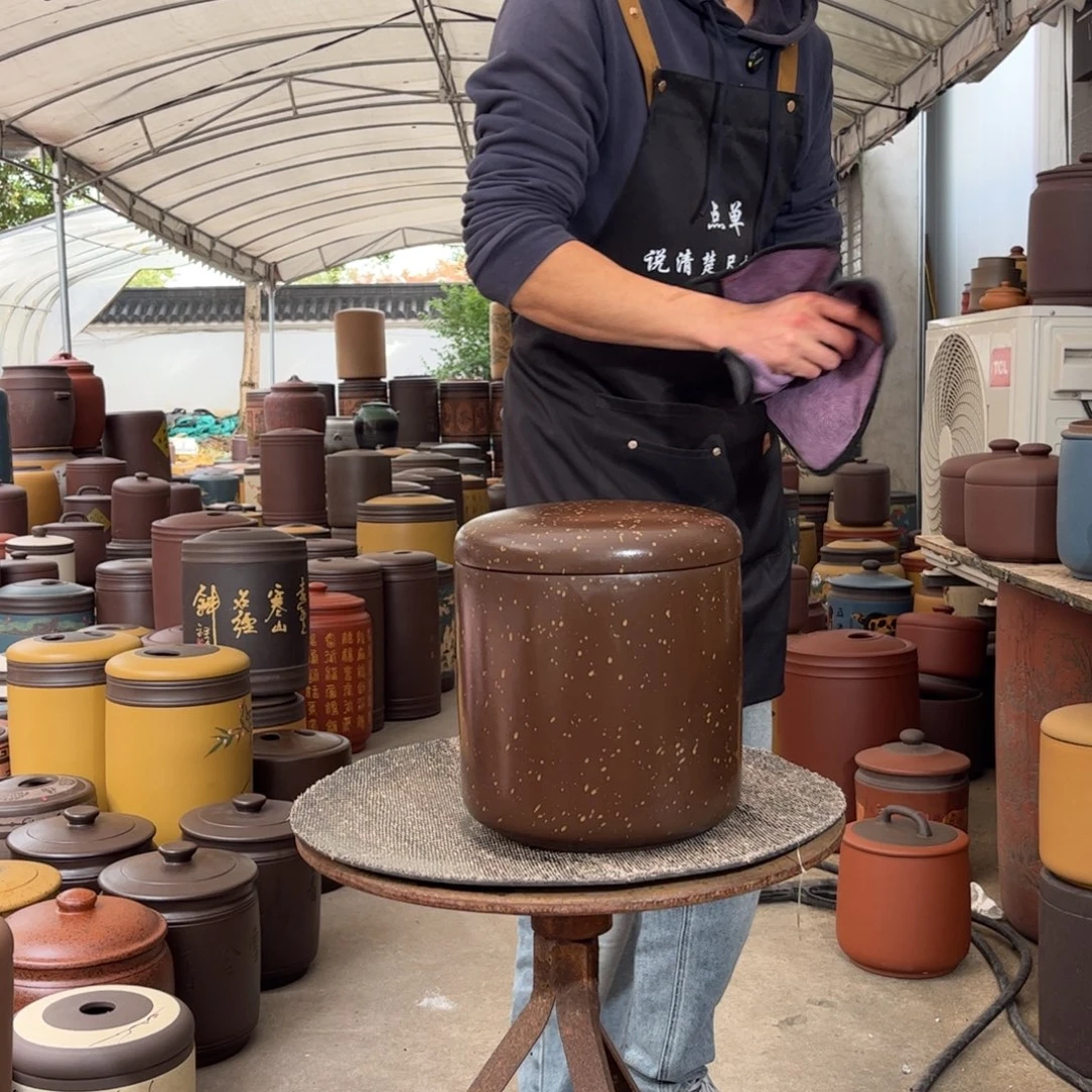 紫砂茶叶罐9 饼茶叶罐