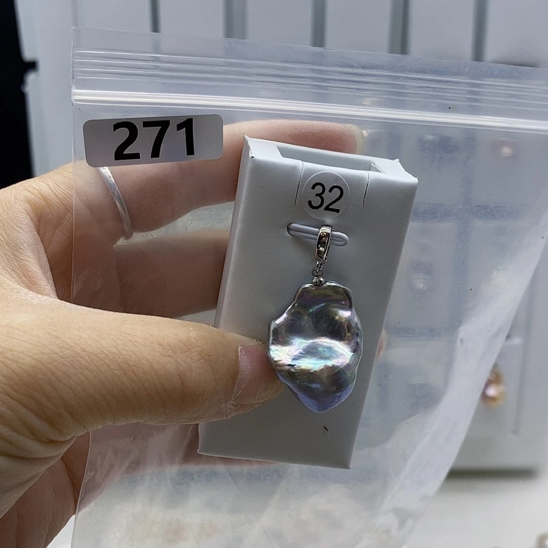 颈饰合金淡水珍珠