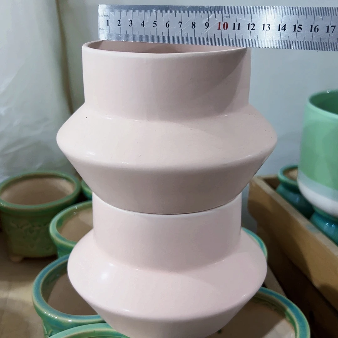 有孔外贸尾单陶瓷花盆凑单10米包邮