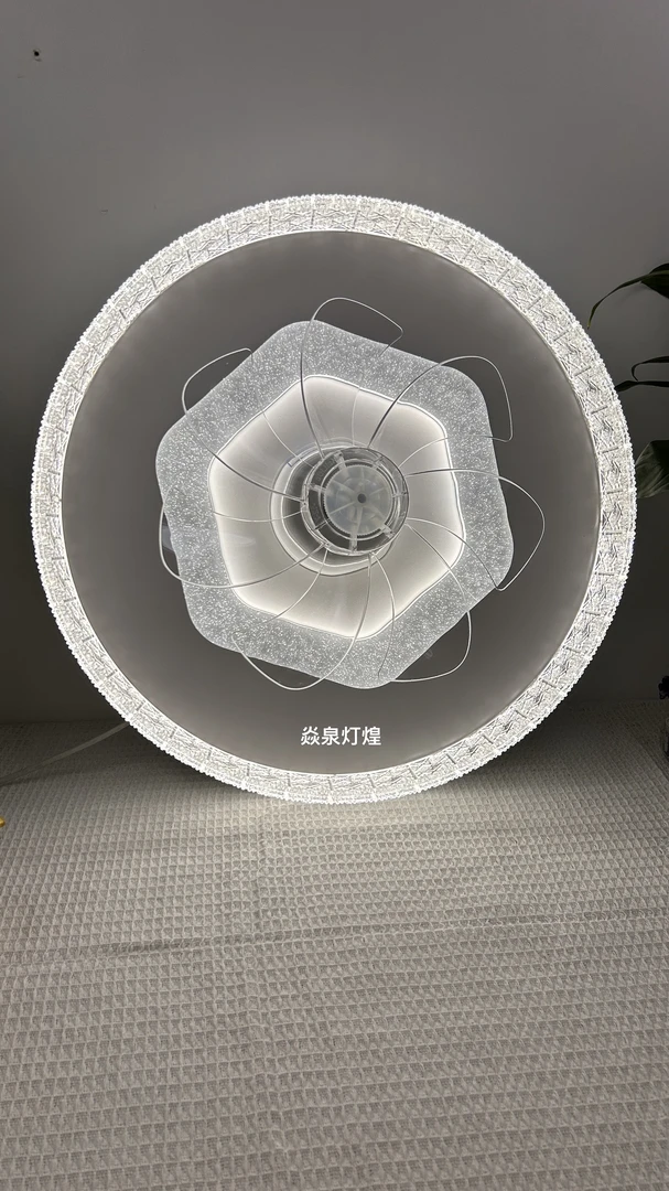 风扇灯新款卧室风扇灯智能摇头吸顶灯儿童房静音灯具护眼变频电扇