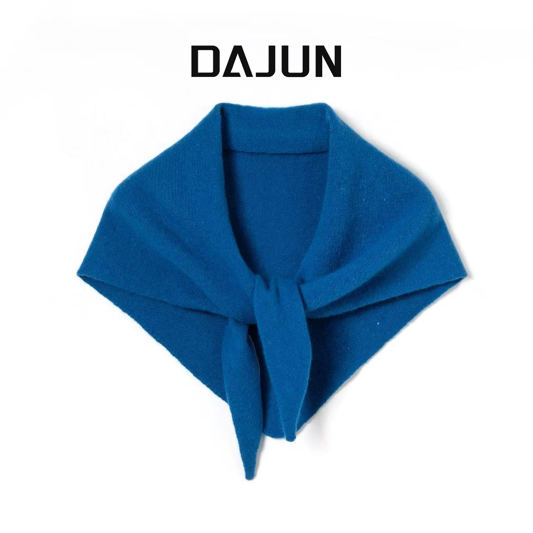 DAJUN大俊 精选100%羊毛针织三角巾外搭小披肩