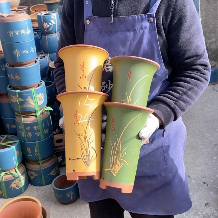 紫砂花盆紫砂花盆