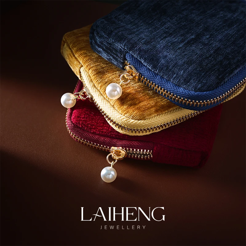 首饰袋 《莱恒珠宝》首饰包 琥珀黄  樱桃红  丝绒蓝 244562