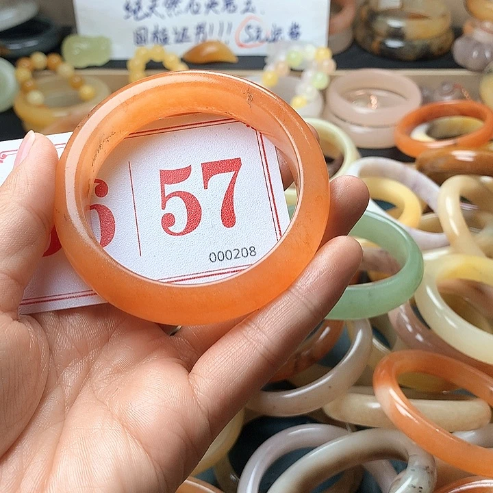 石英质玉（黄龙玉）未镶嵌手镯