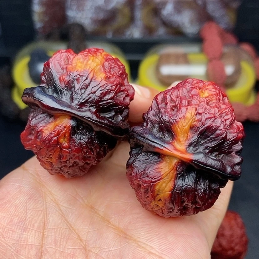 【闪购商品】文玩核桃把件43尺七彩巨无霸