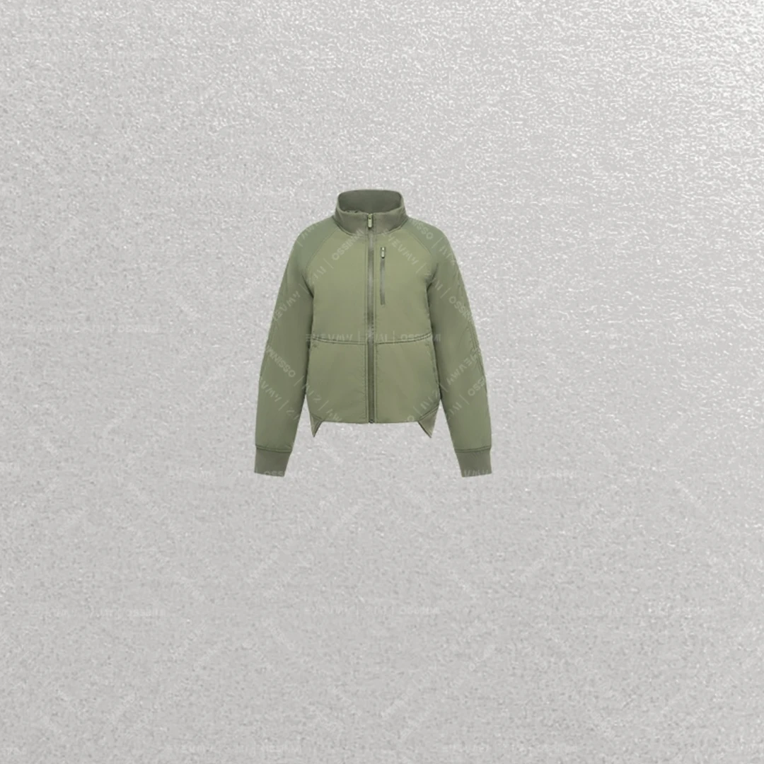 带夹层短款飞行员夹克外套A24AA004