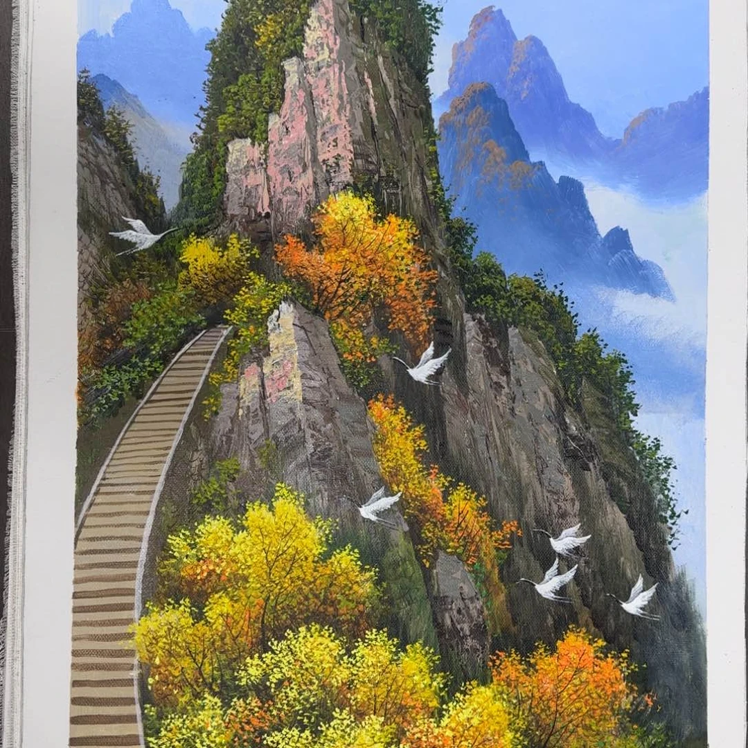 油画加油加油努力加油加油