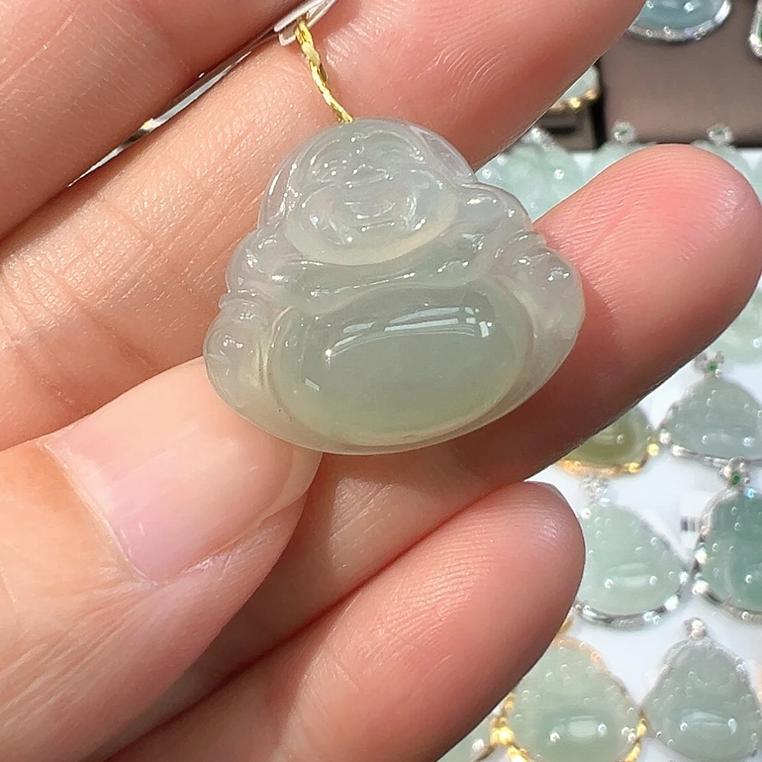 翡翠未镶嵌吊坠(不含链)佛公
