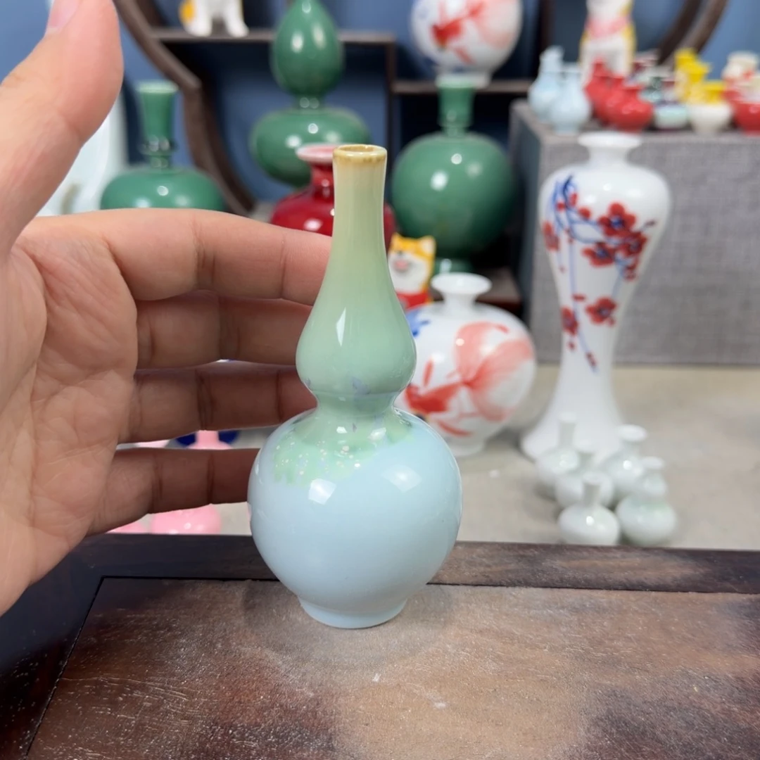陶瓷手工小花器摆件